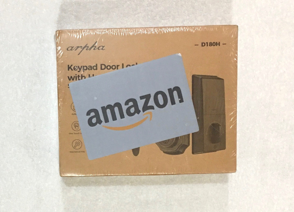 ARPHA Smart Keyless Entry Door Lock, W/2 Handle Set, Bluetooth Elec,Keypad&App.