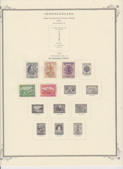 Canada Pre-Confederation Pages with Stamps