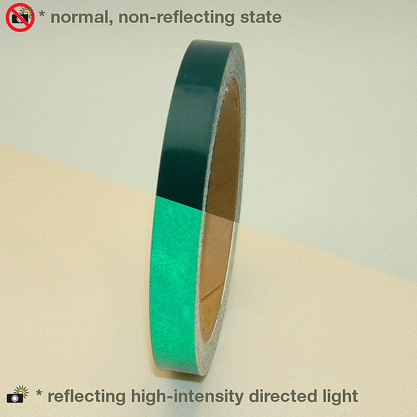 JVCC Engineering Grade Reflective Tape (REF-7): 1/2 in. x 30 ft. (Green)