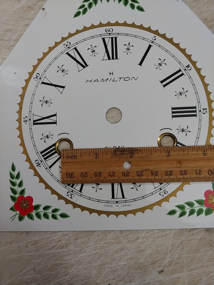 HAMILTON GOTHIC STEEPLE CLOCK METAL DIAL