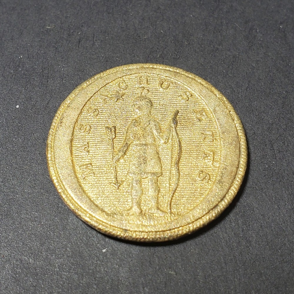 19th Century Massachusetts Militia Button