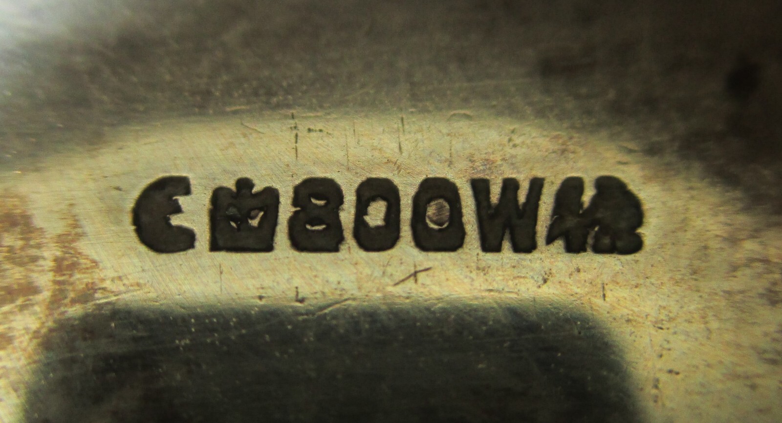 German Antique (1936) Solid Silver Soup Ladle 14" 800W 309 G 10.9 oz Vintage