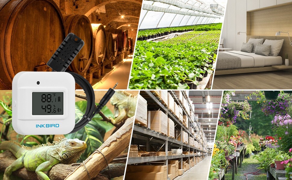 Bluetooth Humidity Sensor Temperature Thermometer Data Logger Display Screen CF