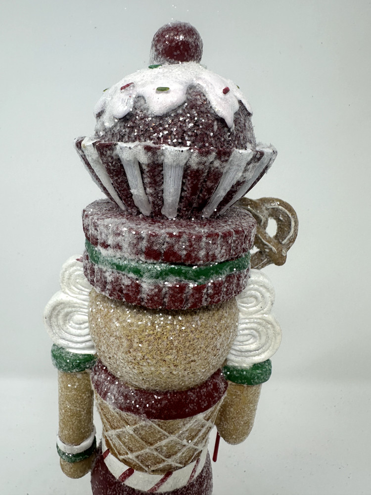 Glittered Gingerbread Nutcrackers, Candyland Nutcracker, Christmas, NEW 12.5"