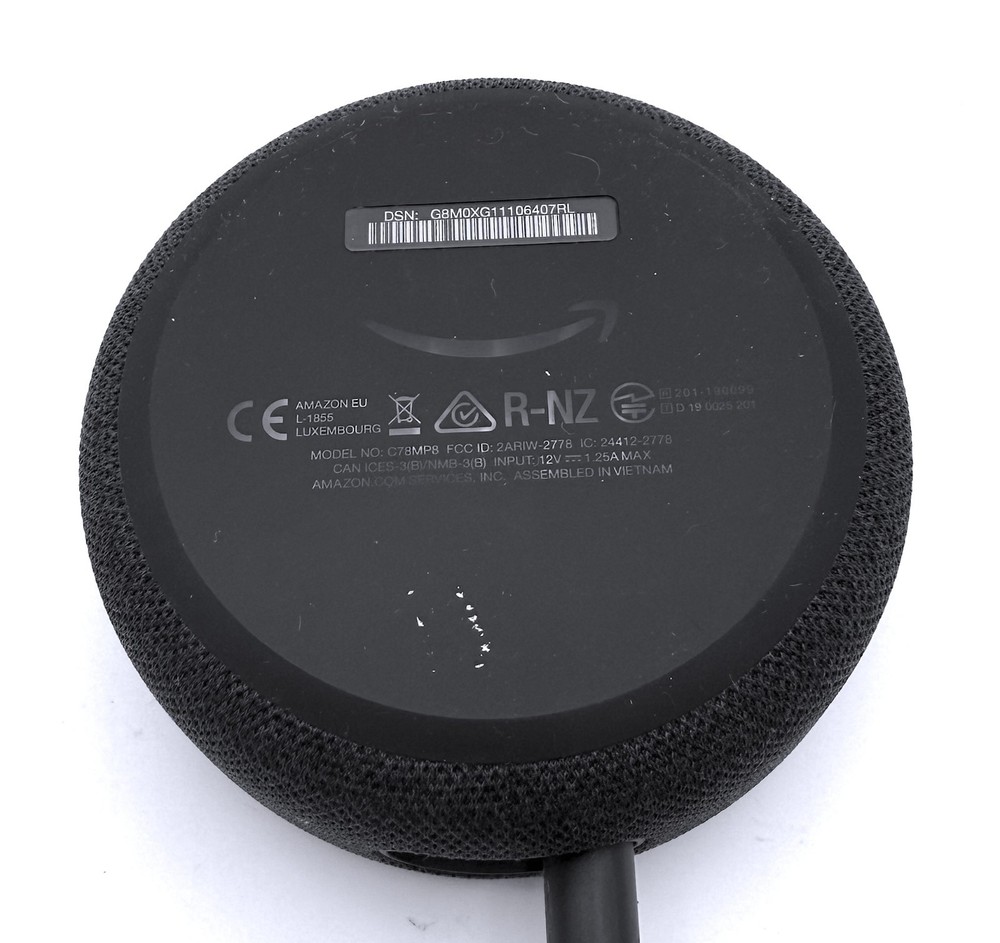 Amazon Echo Dot 3rd Generation Alexa Smart Speaker Model C78MP8 Charcoal Black