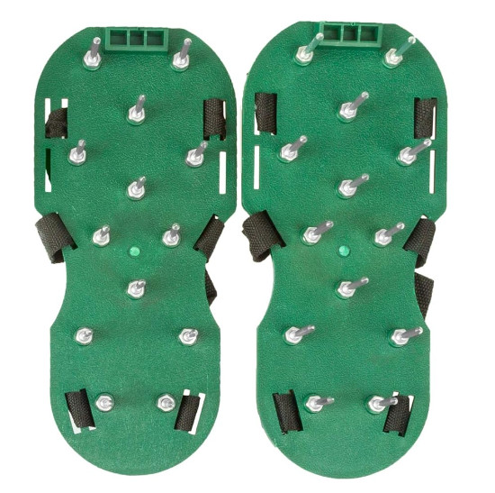 Lawn Aerator Sandals with 48mm Spikes & Adjustable Strap for Soil Aeration