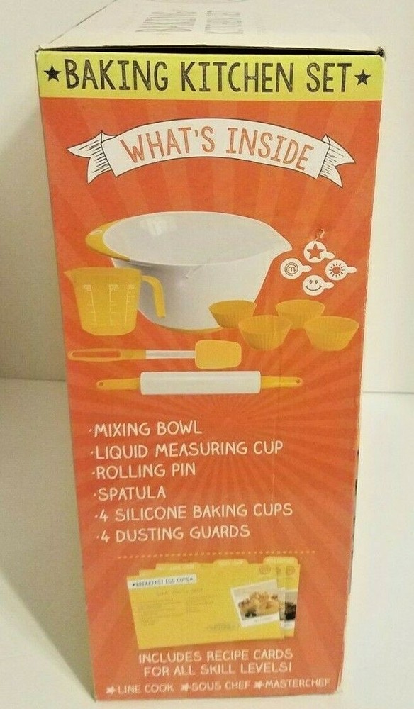 MasterChef Junior Baking Kitchen Set - 7 Pc. Kit Includes Real Cooking Tools