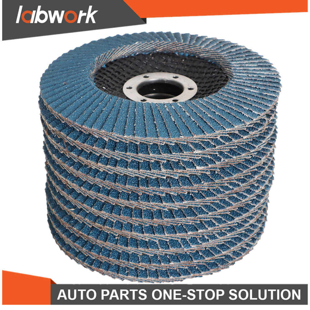 Labwork Premium Zirconia Flap Disc Sanding Grinding 100Pcs 4-1/2" X 7/8" 40 Grit