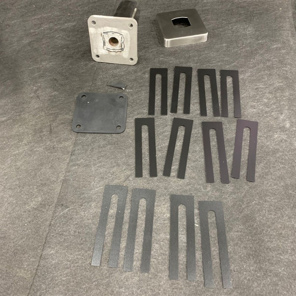 CRL Beveled Surface Mount Frameless Windscreen Clamp In Brushed Stainless