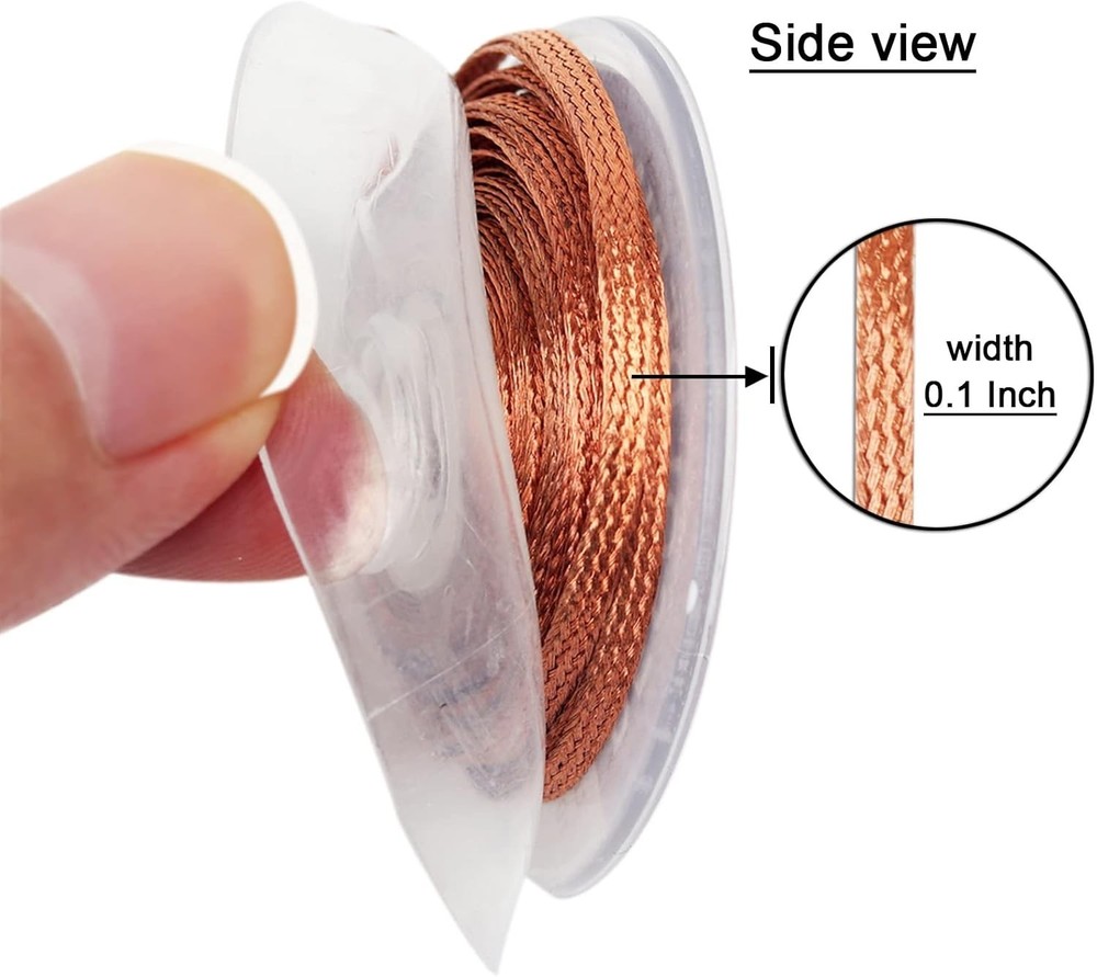 Solder Wick Braid 10ft - 5Pcs No-Clean Desoldering Tool