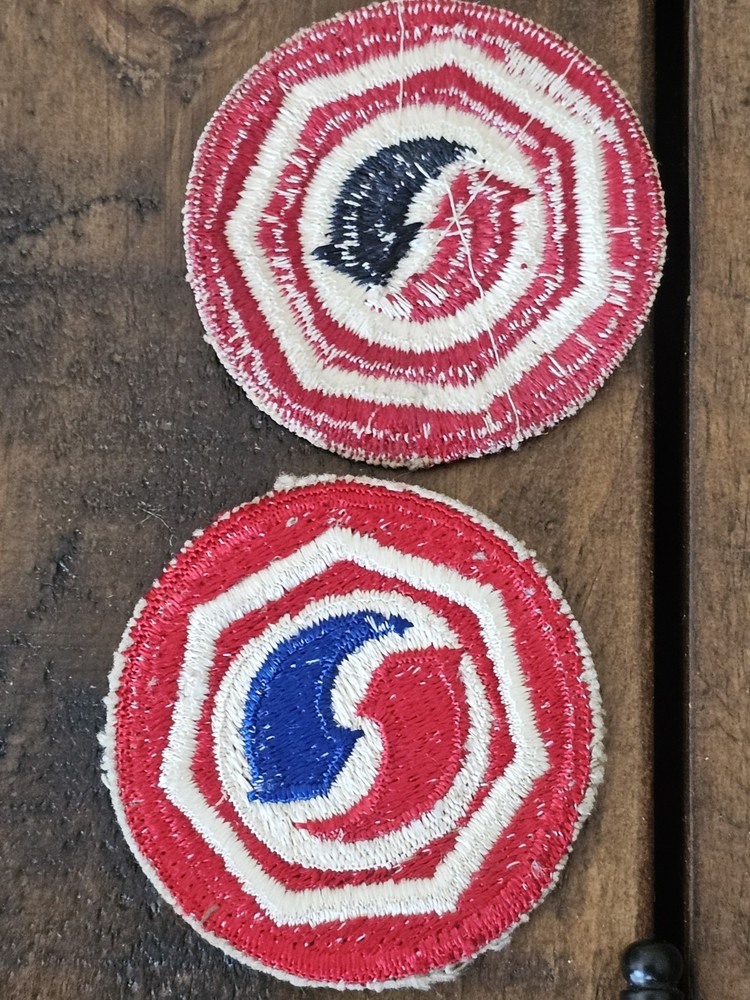 WWII US Army 7th Log Logistics Command Cut Edge Variation Patch Set L@@K!!!