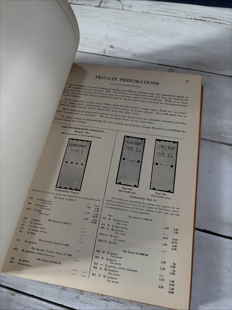 1940 United States Stamp Catalogue 18th Edition Rare Vintage