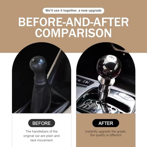 1 PC 8 Ball Shift Knob, Acrylic Gear Billiard Shifter Knobs, Round Shape Pool