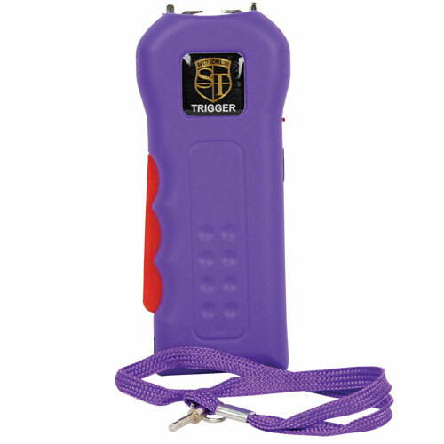 Trigger 75,000,000 Stun Gun Flashlight with Disable Pin Purple