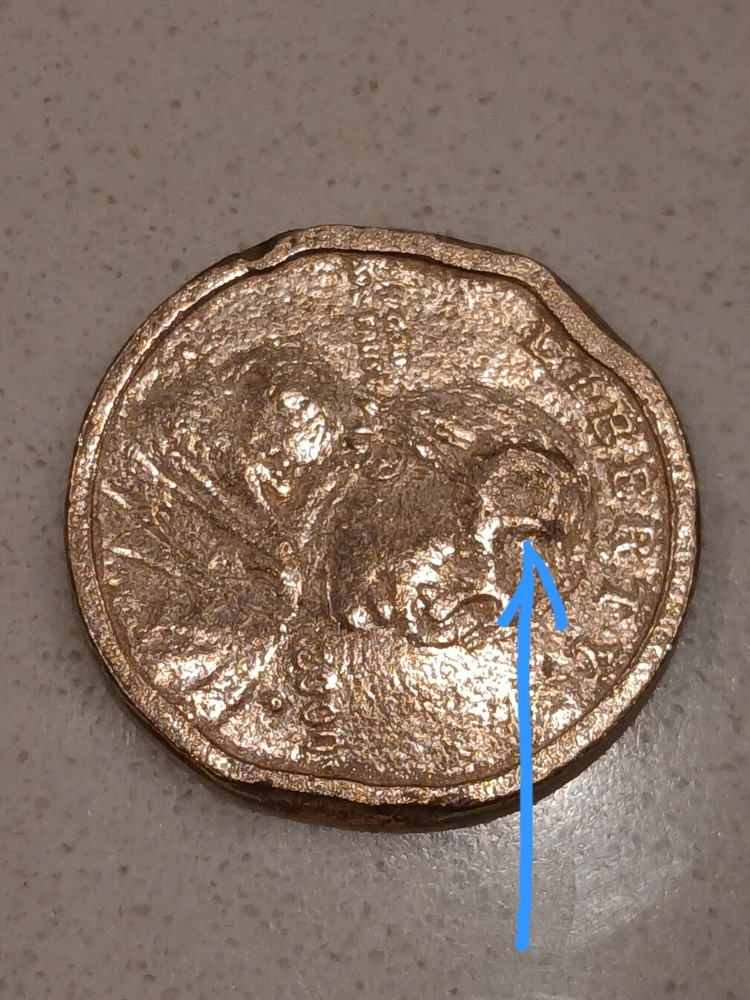2000p Sacagawea One Dollar Error
