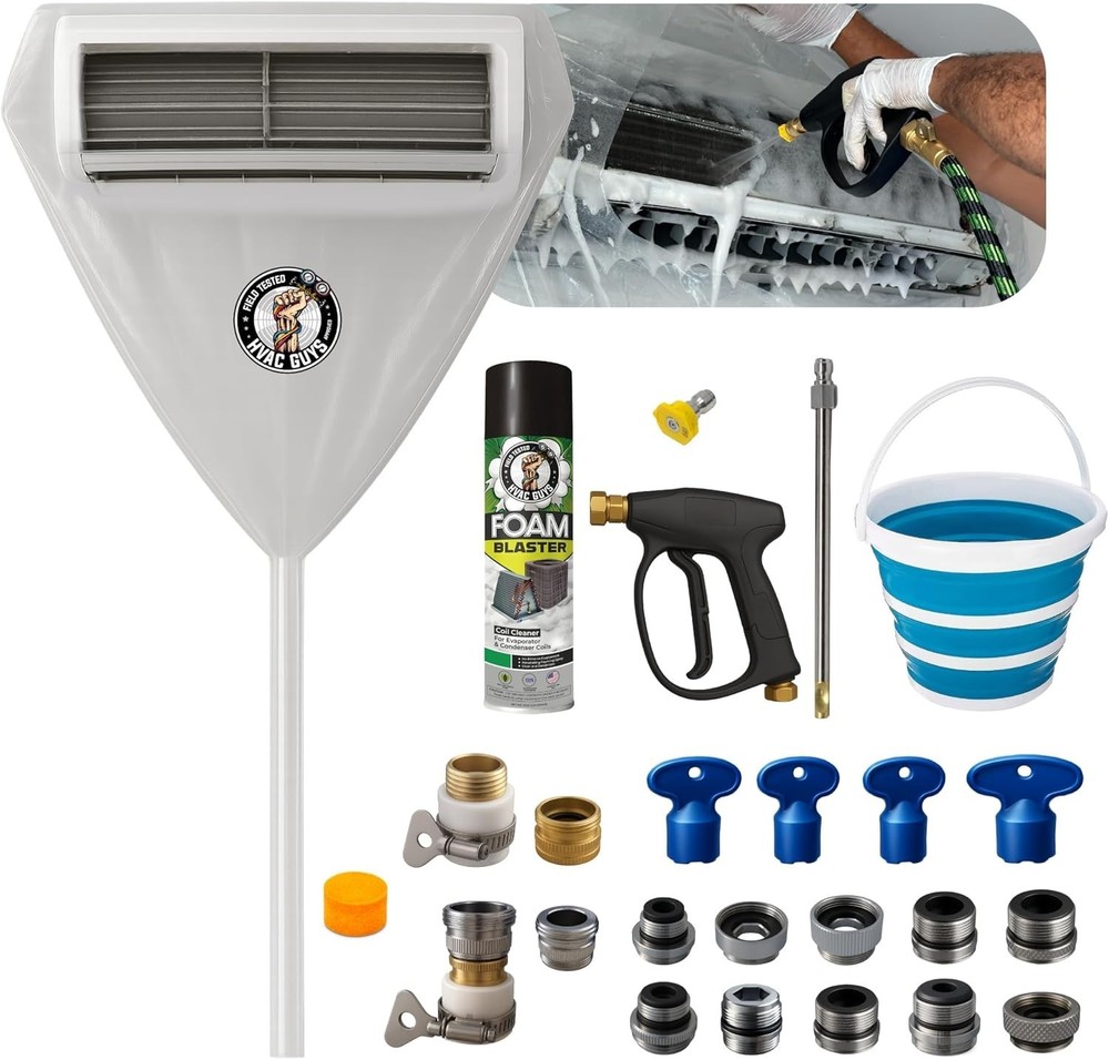 HVAC Mini Split Cleaning Kit - Pro 360° Bag Coil Cleaner Solution