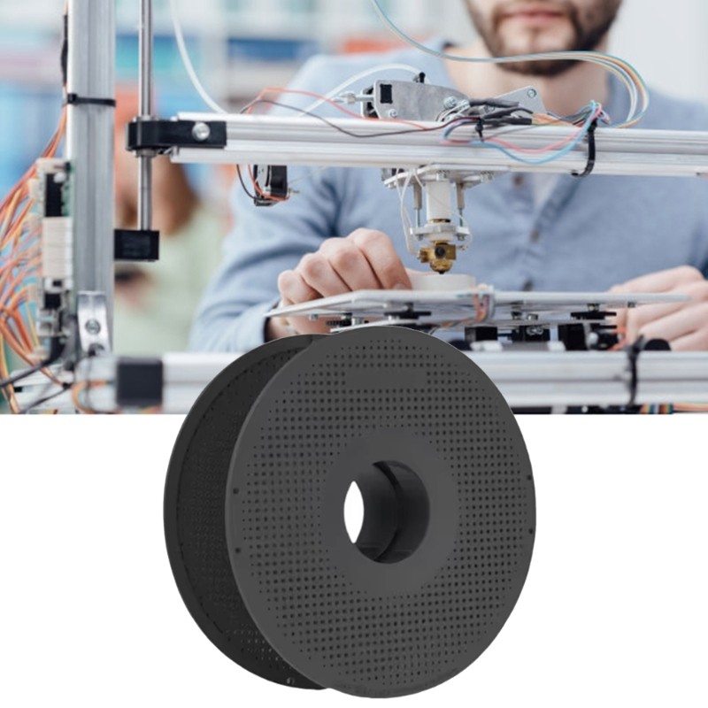Reusable Spool Filament Rack For Lab 3D Printers Offering Space Efficiency