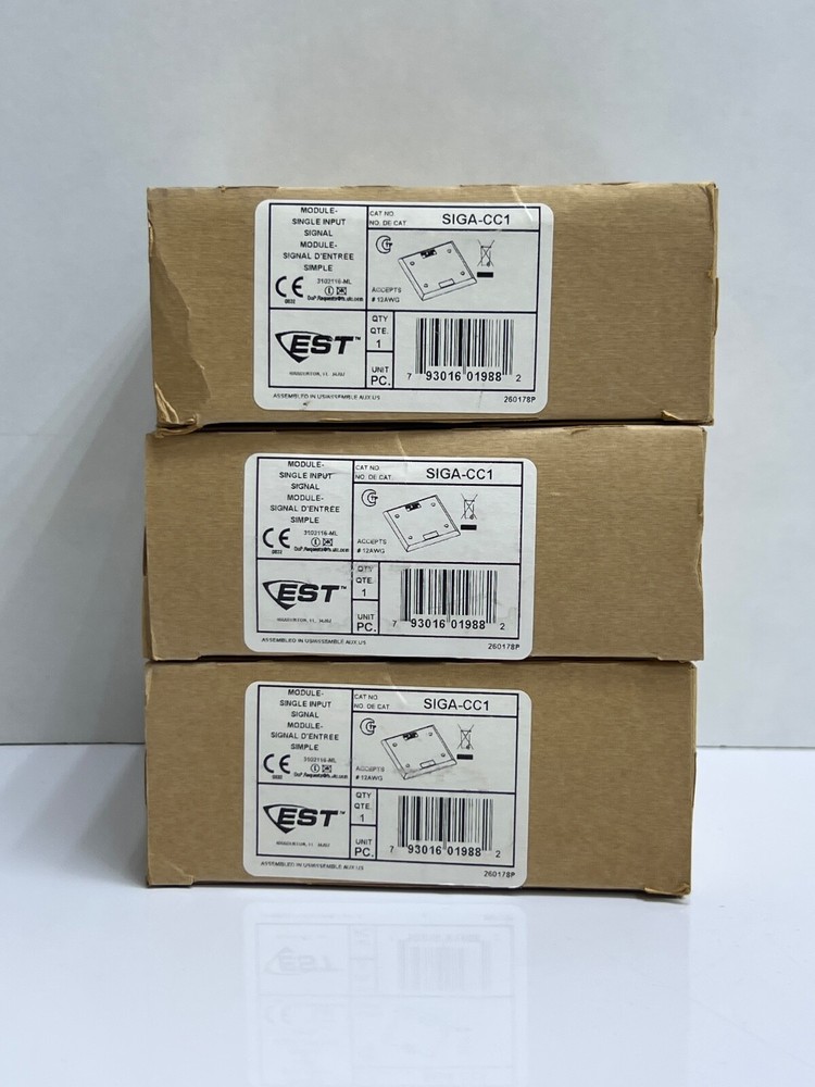 (LOT 3 PCS) EDWARDS EST SIGA-CC1 MODULE SINGLE INPUT