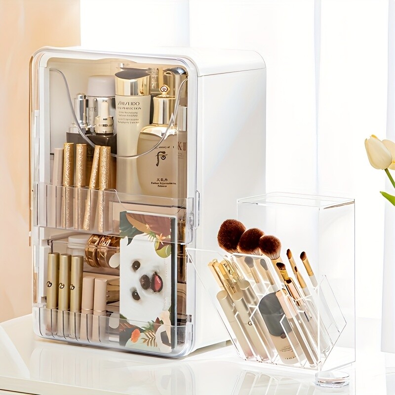 Adjustable Acrylic Makeup Brush Holder