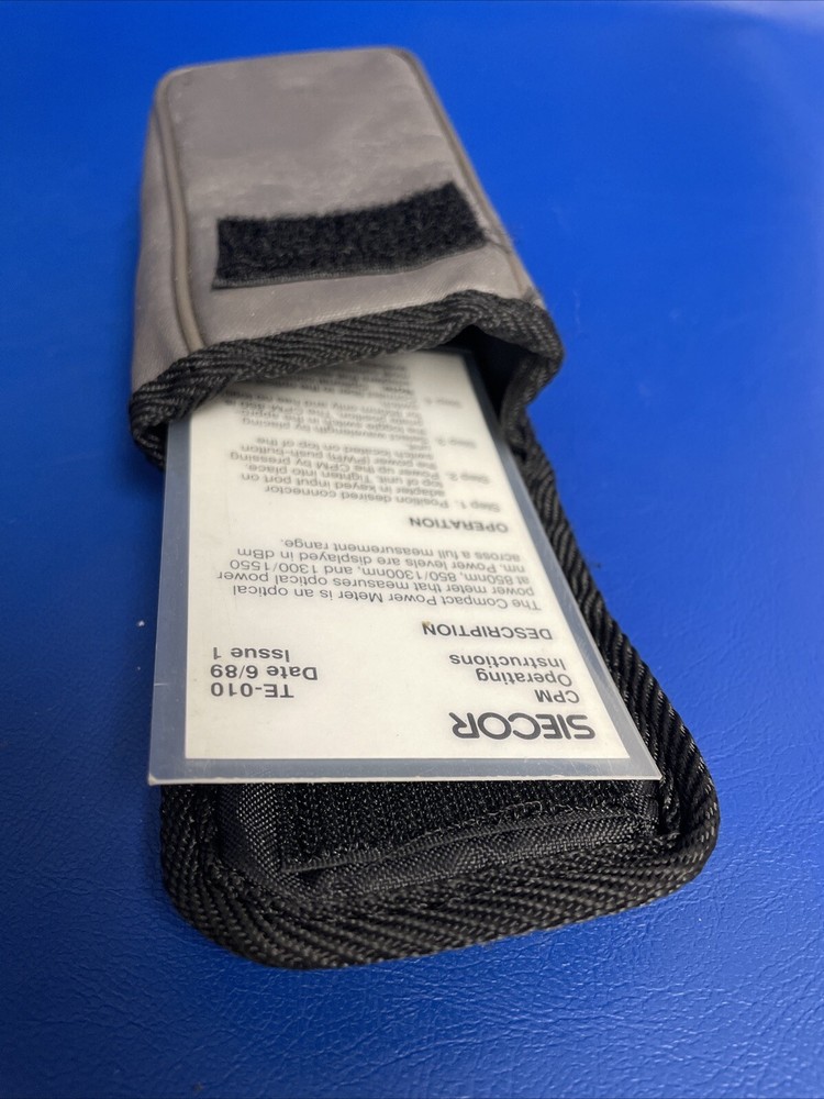 GENUINE SIECOR CPM Compact Optical Power Meter TE-010 / CLEAN