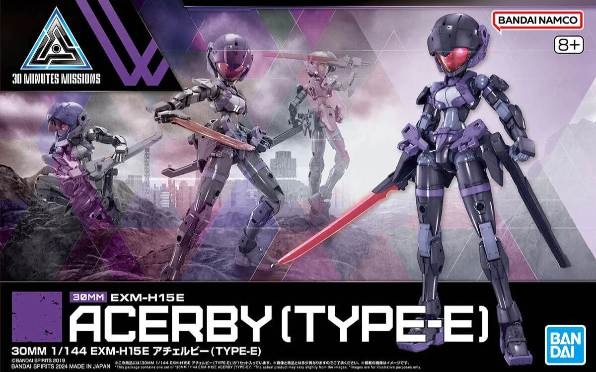 #66 1/144 EXM-H15E Acerby (Type-E) 30 Minute Missions, Bandai Hobby 30MM 1/144