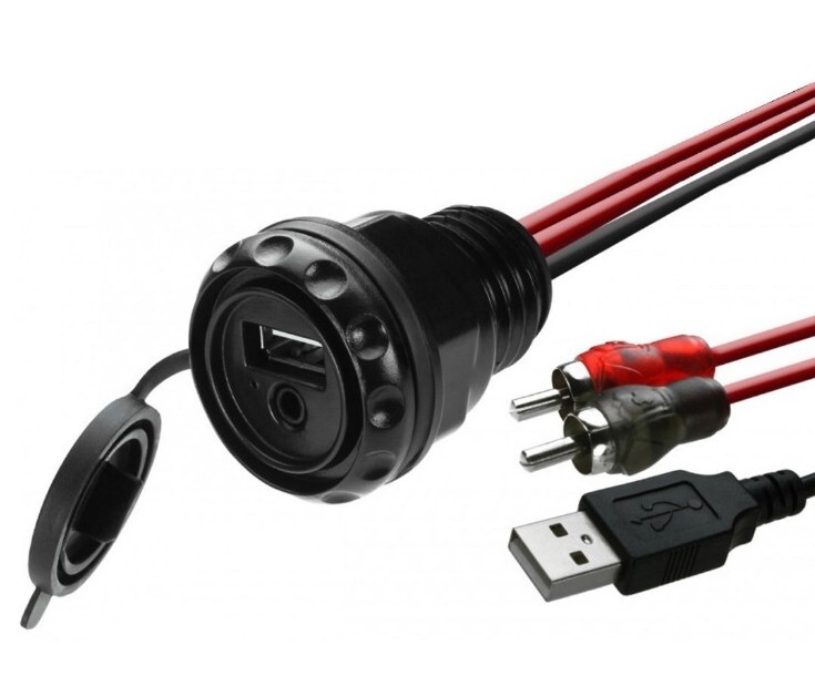 MB Quart - Dual-Input Accessory Plug - Black Maxxlink Psap-2