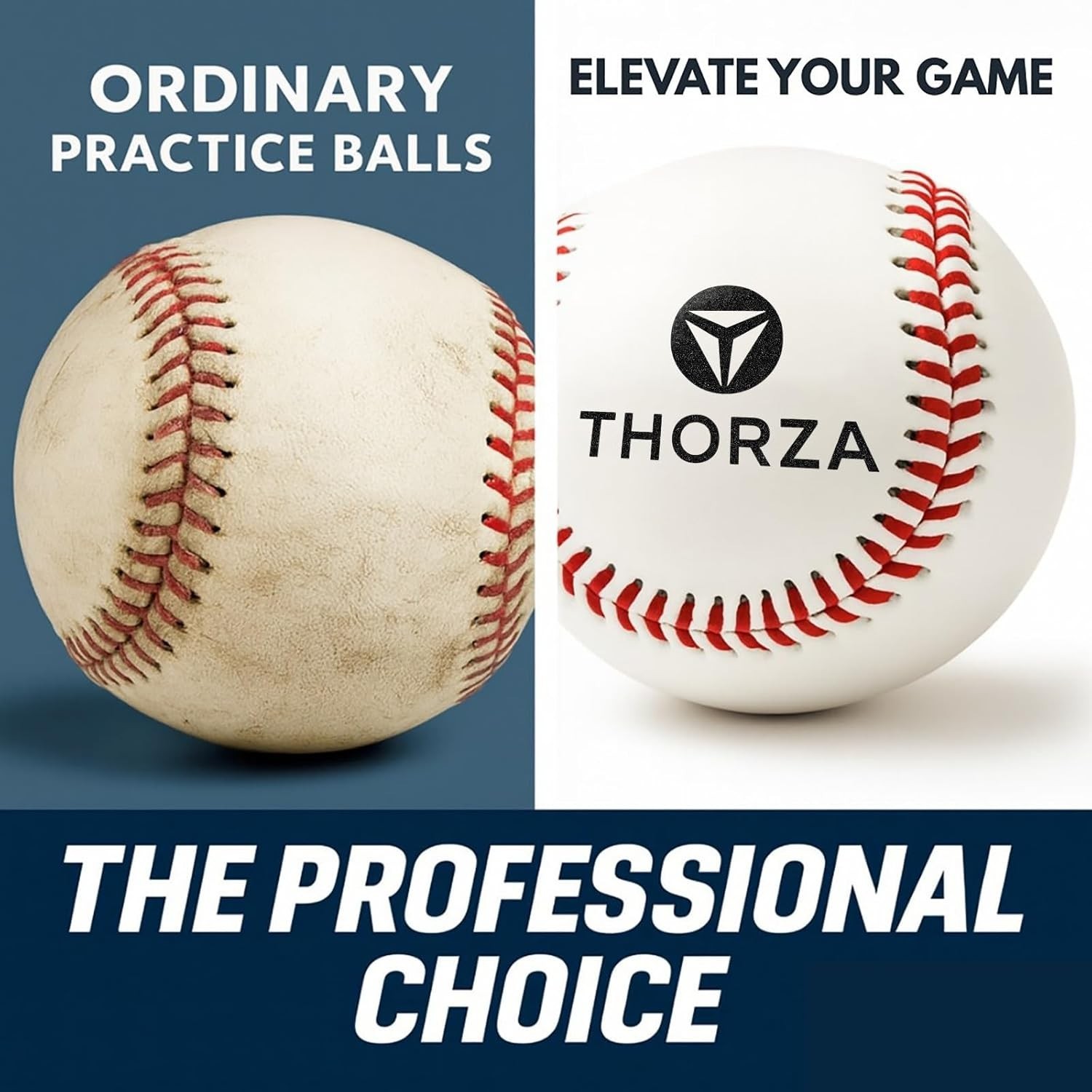 6,8,10,12 Oz Weighted Baseballs,9" Ball for Pitching, Throwing, Hitting Practice