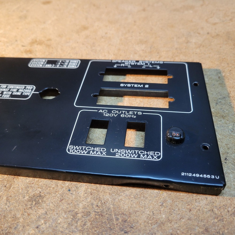 Marantz SR-2000 Back Plate