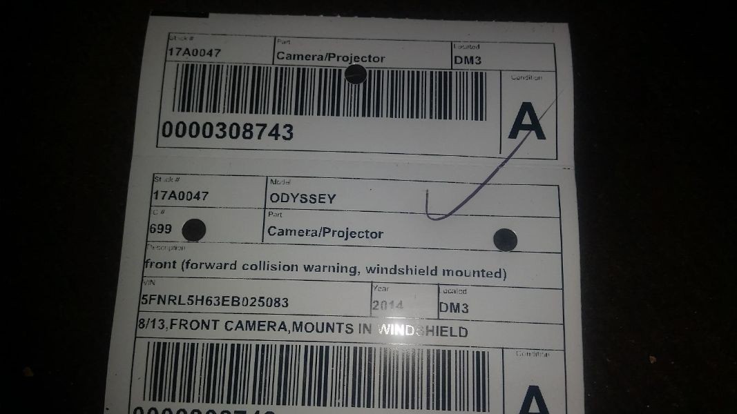 Info-GPS-TV Screen Display Screen Dash Mounted Upper Fits 14-17 ODYSSEY 773504