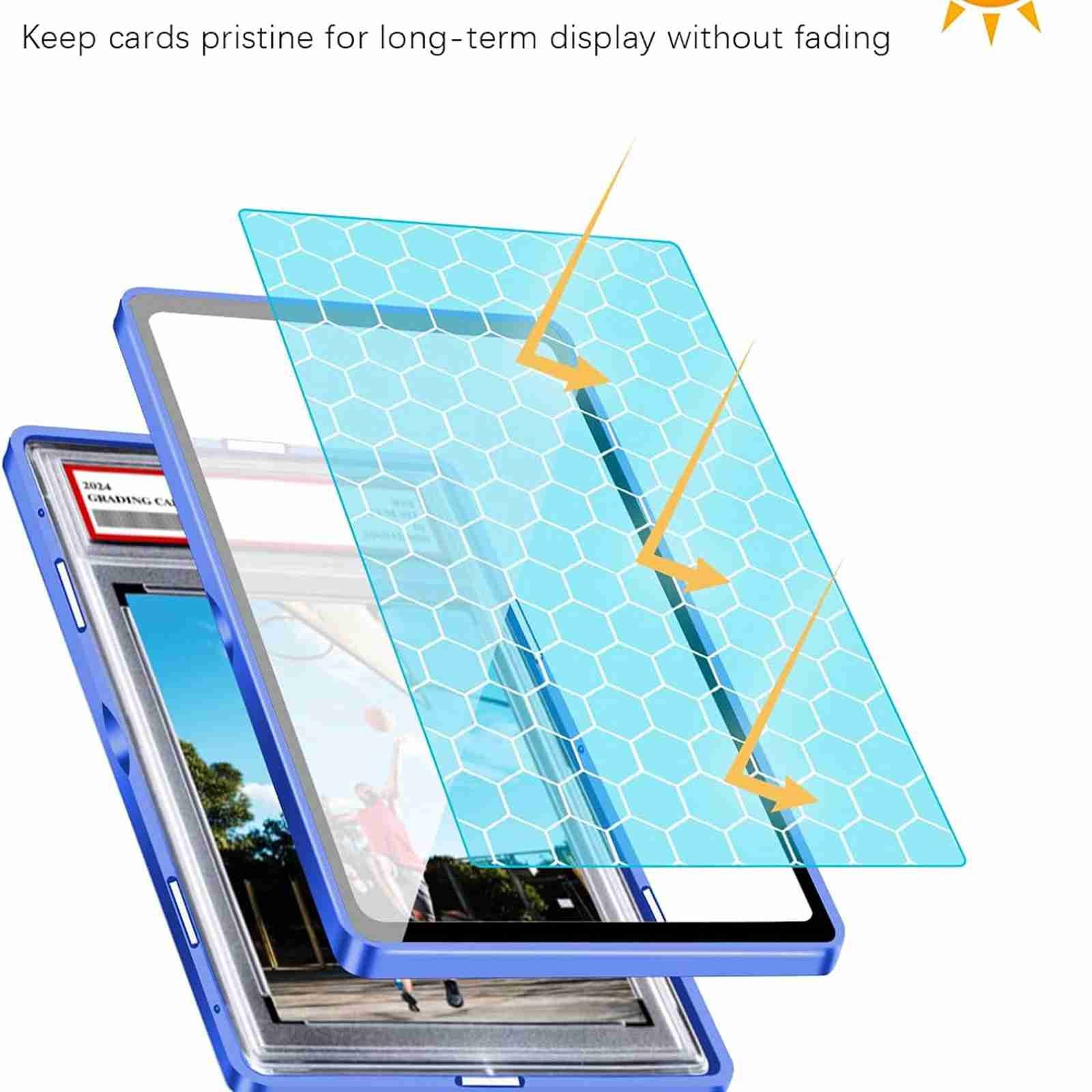 for PSA/CGC/BGS Slab Graded Trading Cards Protector Holder Magnetic Case Display