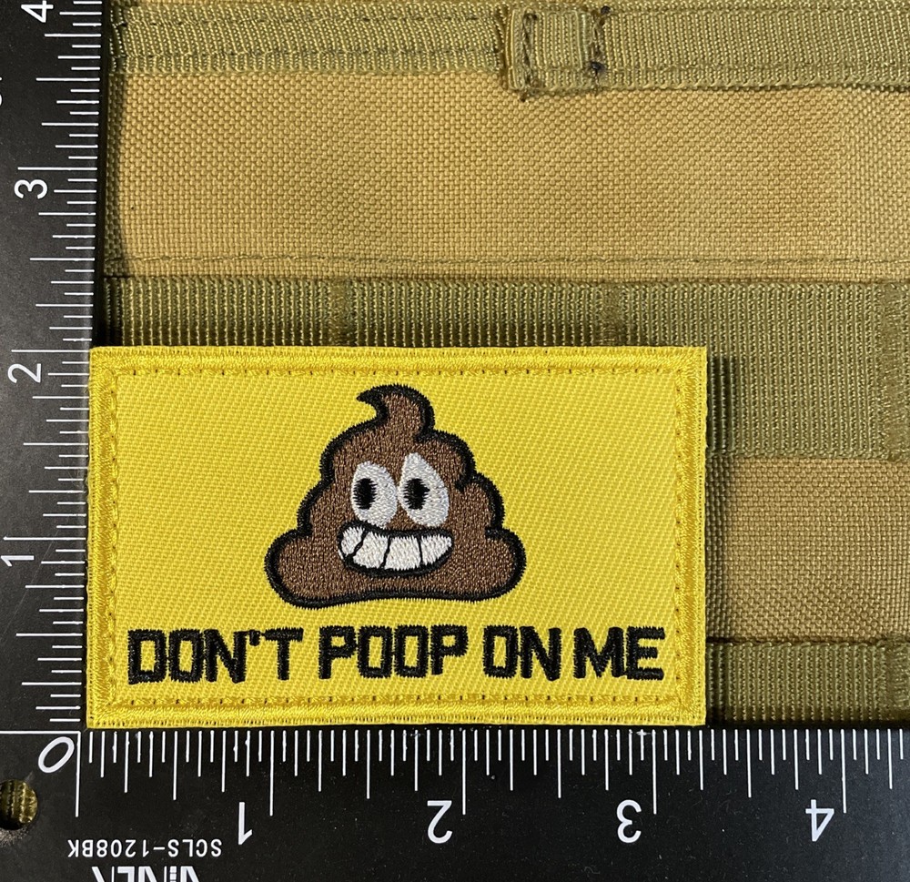 Dont Poop On Me Patch Mr Poo Funny Hook Loop