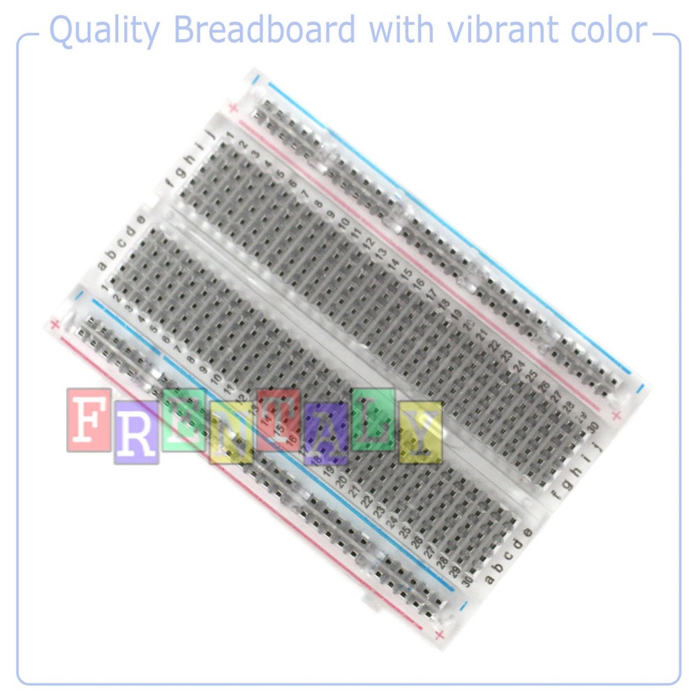 2X Mini 400 Points Clear Prototype PCB Solderless Breadboard Protoboard