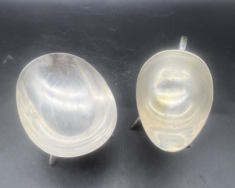 Vintage MCM Silver Plated Creamer & Open Sugar Bowl Kurt Mayer for WMF 1950