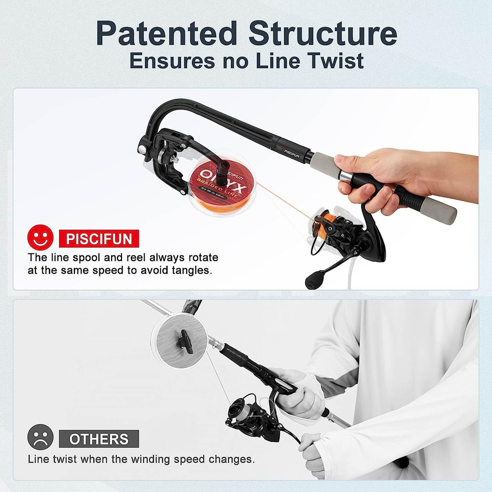 Fishing Line Winder Spooler Machine Spinning Reel Spool Spooling Station System