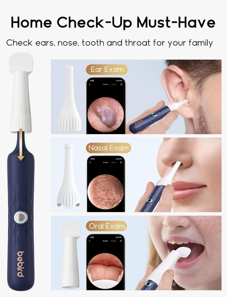 Bebird Earsight Plus D39R Ear Wax Removal Tool Camera Otoscope Ear Cleaner Kit