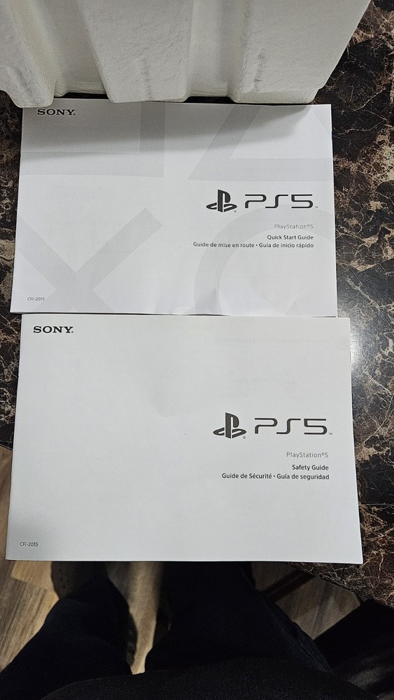PlayStation 5 Includes Packing, Safety Guide & Start Guide Manual
