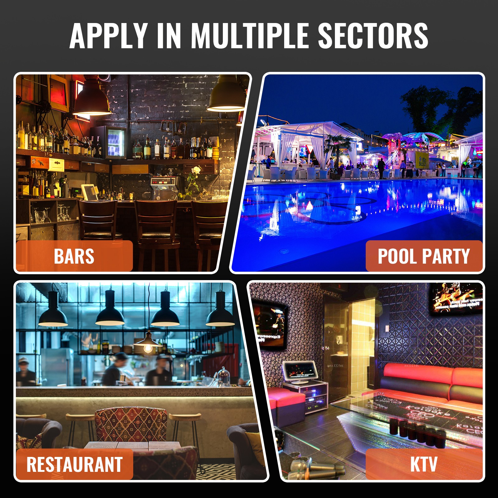 Uimoso LED Lighted Liquor Bottle Display Bar Shelf RF & App Control 40" 3-Step