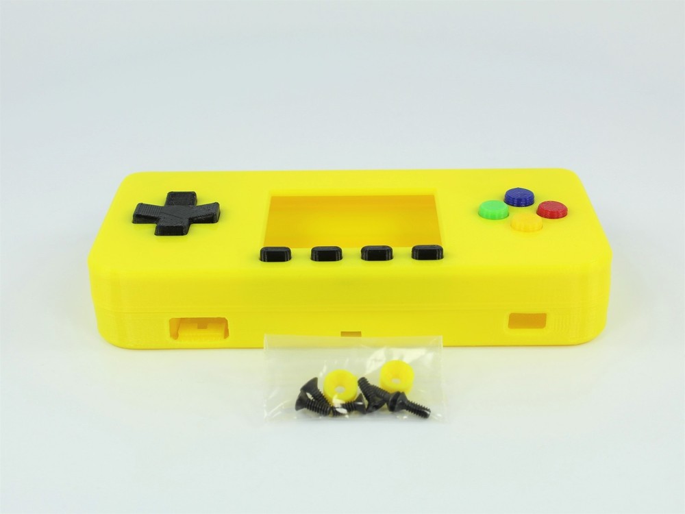 PiGRRL Zero YELLOW Game Boy Case Buttons Screws Washer Gameboy Raspberry Pi Zero