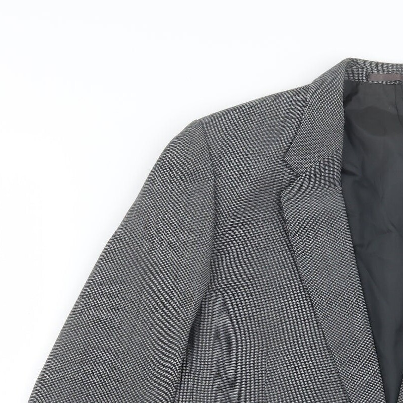 Vintage St Michael Mens Grey Polyester Blend Suit Jacket Size 40