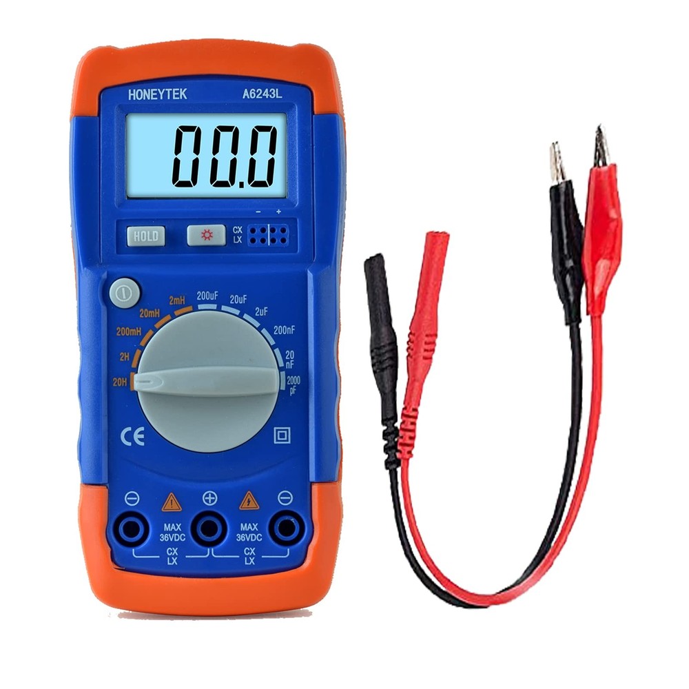 HONEYTEK A6243L Digital Inductance Meter Electronic Capacitance Tester Induct...