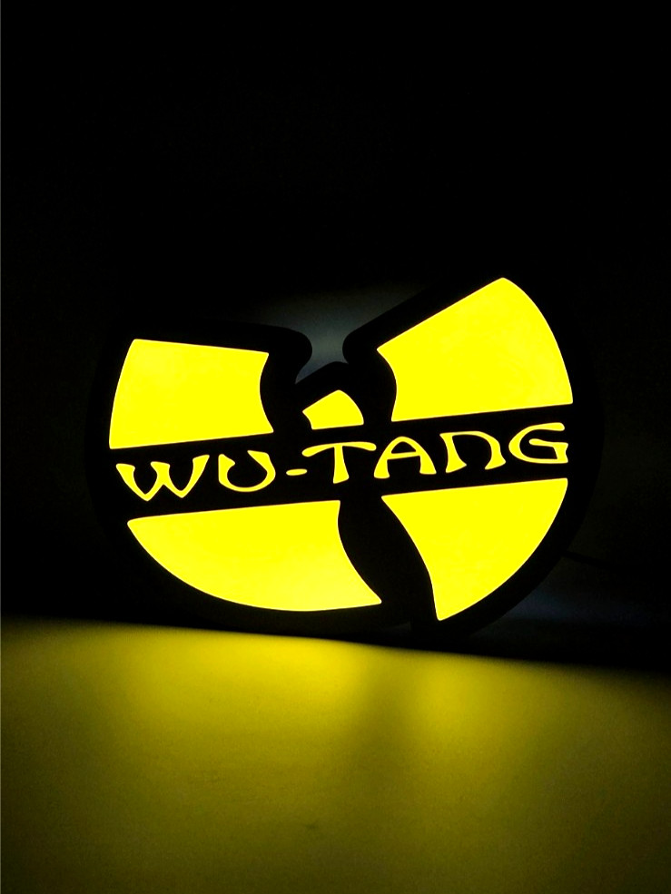 Wu Tang Clan LED Sign LightBox Lamp USB Powered 3D Print