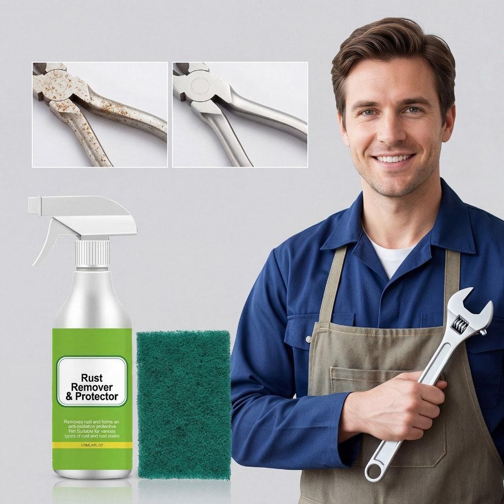 Rust Remover Spray Instant Metal Derusting Agent & Protector 120ml