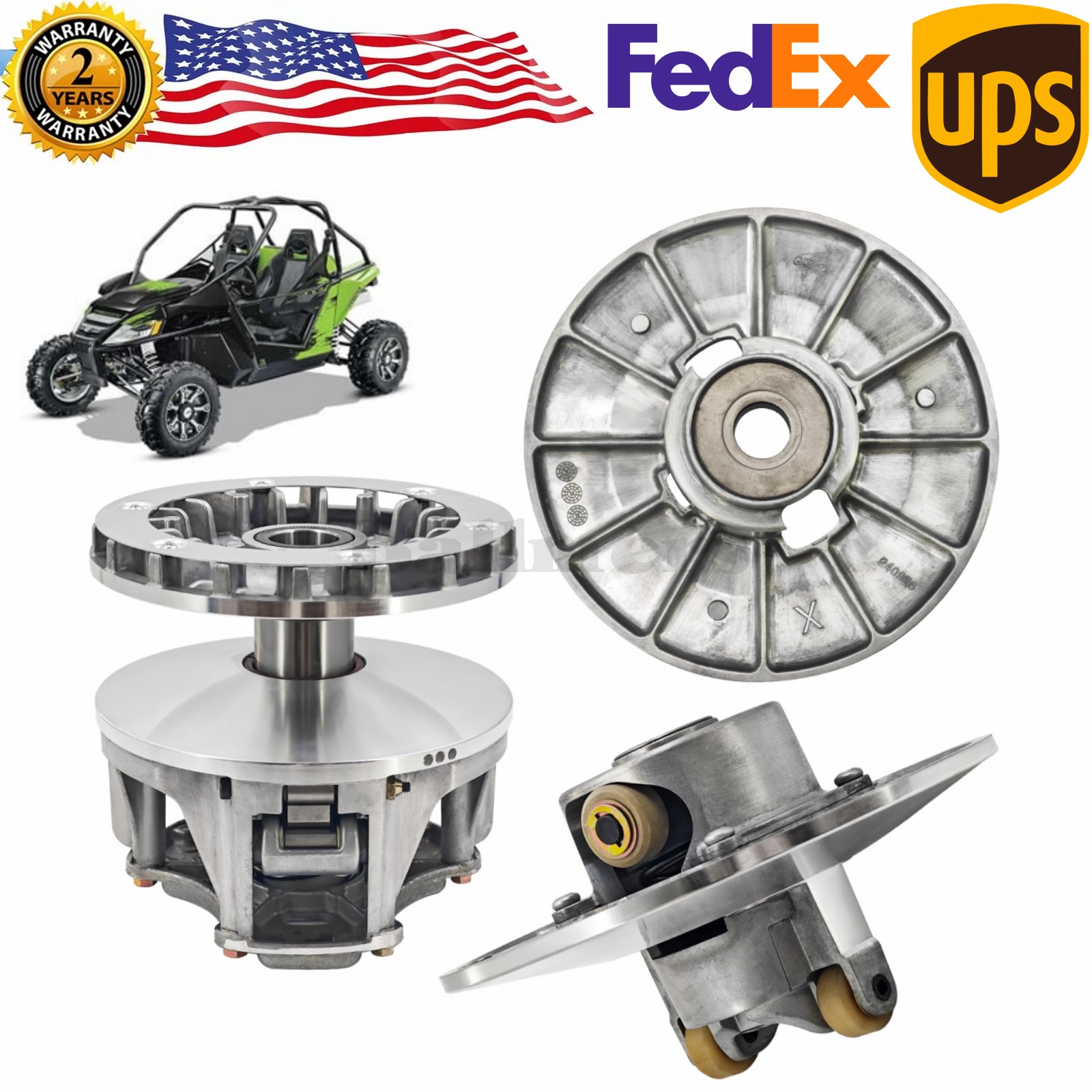 For Arctic Cat Wildcat 1000 Primary & Secondary Clutch 0823-498 0823-461