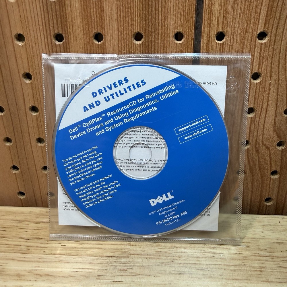 Dell OptiPlex Resource Device driver CD 5H413 Rev A03