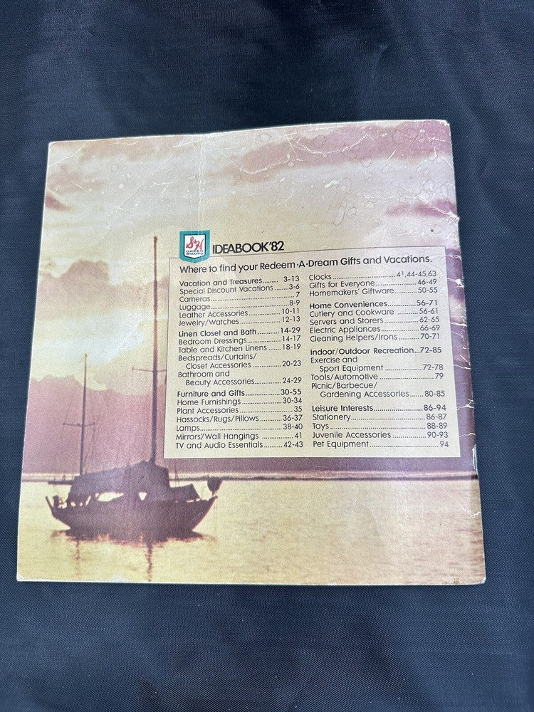 Vintage S&H Green Stamps Ideabook Catalog 1982 Idea Book