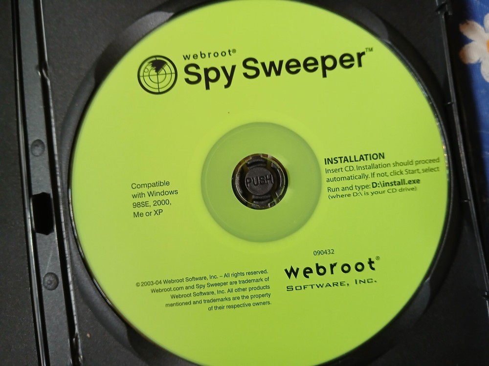 Webroot Spy Sweeper (Win98, 2000) Vintage Anti-Spyware Security Software