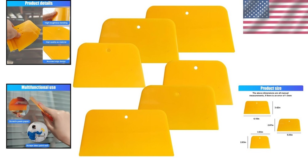 Hard Plastic Caulking Tools - 6PCS for Effective Auto Body Work