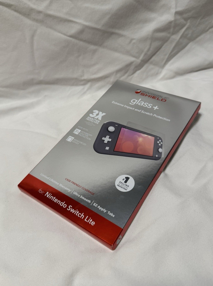 Nintendo Switch Lite Invisible Shield Glass Plus Screen Protector by Zagg, New