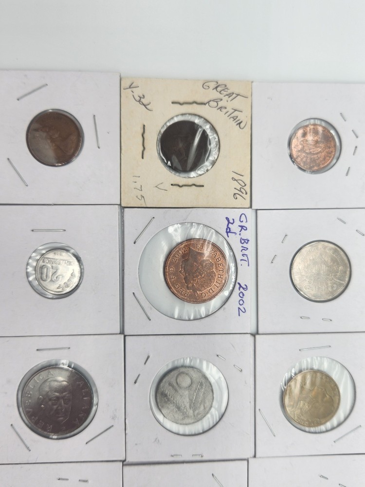 30 Foreign Coins From Various Locations