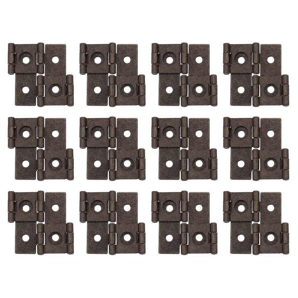Double Acting Hinges Folding Screen, 20Pcs 1.85", Copper Red